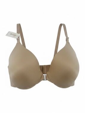 Soma Front-Close Smooth T-Shirt Bra taupe seamless underwire size 34D NWT